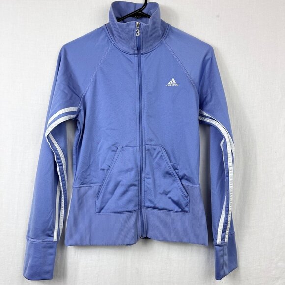 Adidas‎ '06 Full Zip Track Jacket Womens M Y2K 00s Retro Classic Athletic Gym - Picture 2 of 16